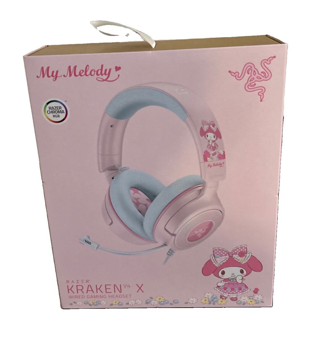 Razer Kraken V4 X Gaming Headset My Melody Edition Wired Gaming Headset New